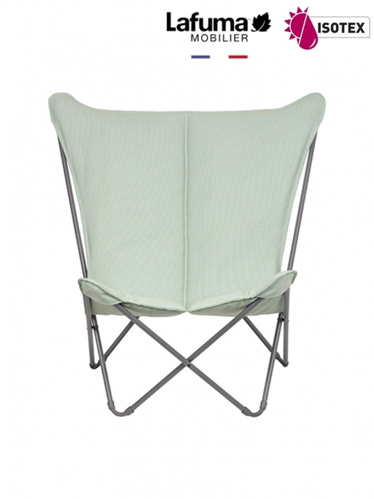 Fauteuil lounge Lafuma Mobilier Sphinx Gordes Hedona - Coloris : toile jade et Structure titane