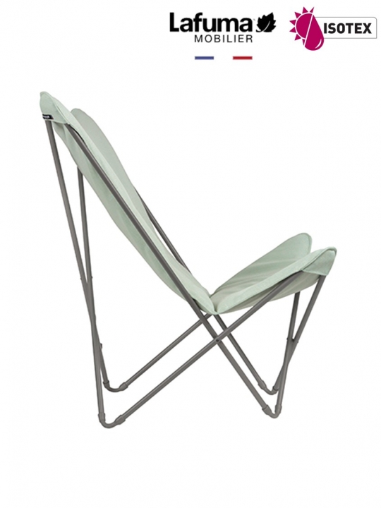 Fauteuil lounge Lafuma Mobilier Sphinx Gordes Hedona - Coloris : toile jade et Structure titane