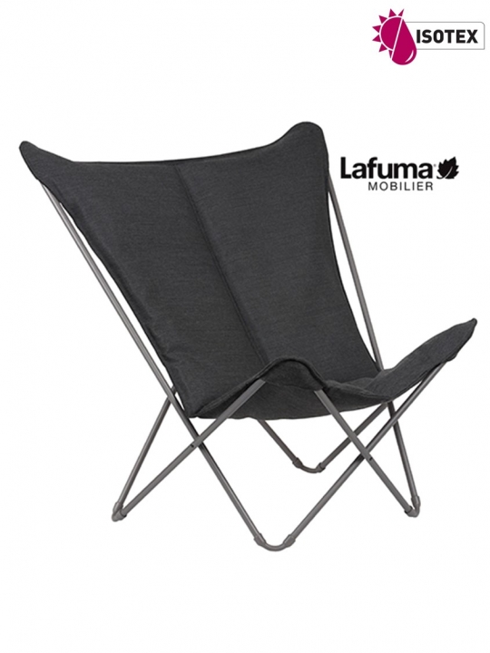 Fauteuil Lounge Lafuma Mobilier Sphinx Hedona - Coloris Onyx/Titane