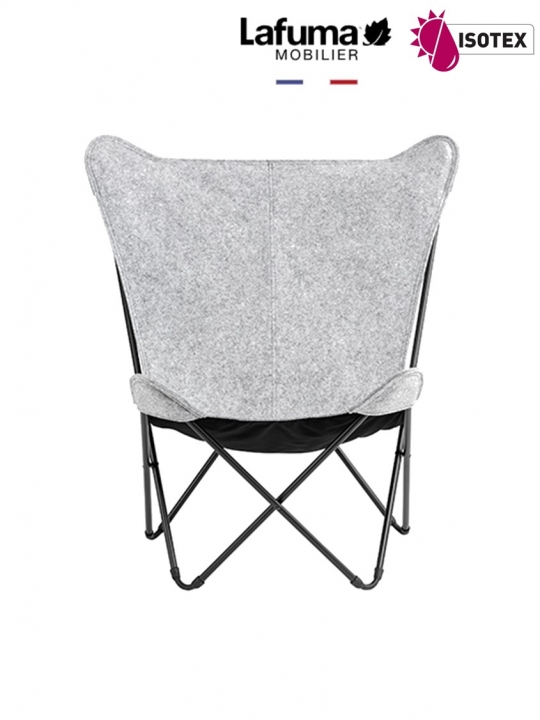 Fauteuil Lounge Lafuma Mobilier Sphinx Soft - Coloris Gris Plume/Noir