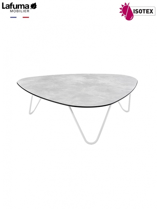 Table Basse Lafuma Mobilier Cocoon - Coloris Ciment/Kaolin