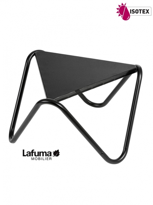 Table Basse Lafuma Mobilier Plateau acier perforé Vogue - Coloris Noir/Noir