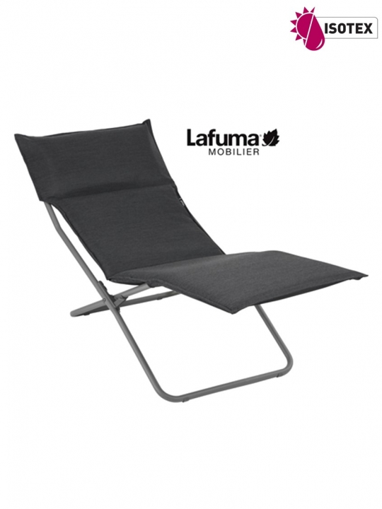 Chaise Longue Lafuma Mobilier Bayanne Hedona - Coloris Onyx/Titane