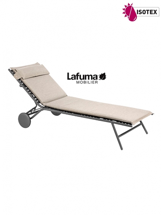 Bain de Soleil Lafuma Mobilier Bayanne Hedona - Coloris Latte/Titane