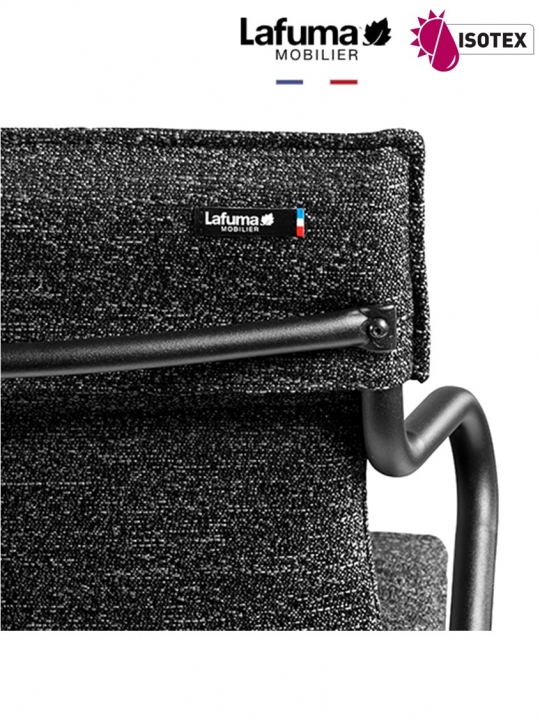 Fauteuil Repas Middle Lafuma Mobilier Ancône Tundra - Coloris Noir Ébène/Noir