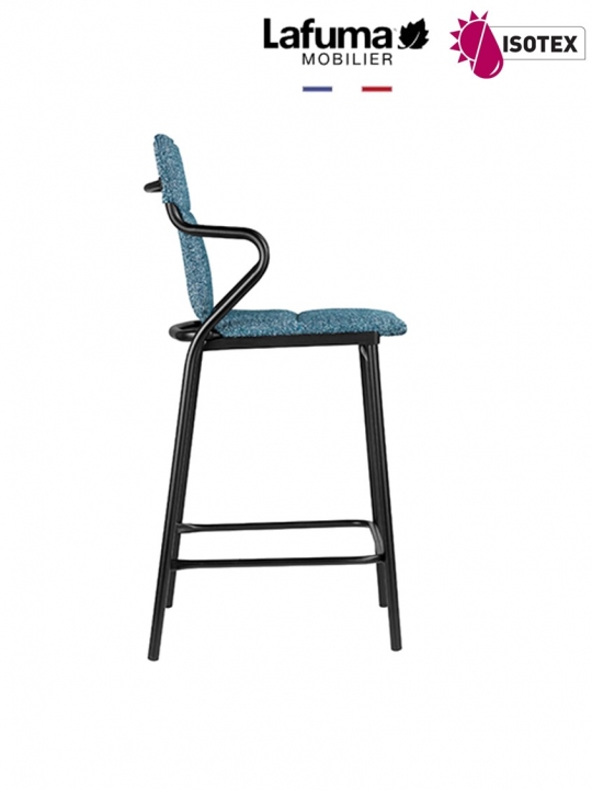 Fauteuil Repas Middle Lafuma Mobilier Ancône Tundra - Coloris Bleu Cobalt/Noir