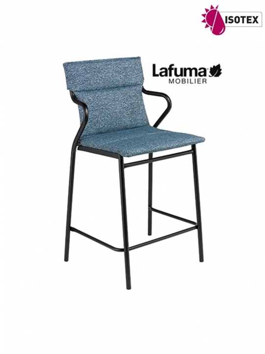 Fauteuil Repas Middle Lafuma Mobilier Ancône Tundra - Coloris Bleu Cobalt/Noir