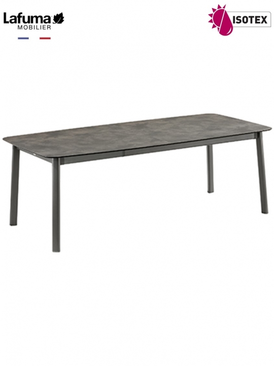 Table Repas Extensible Lafuma Mobilier Ancône - Coloris Fusain/Titane