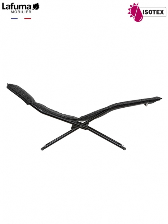 Chaise Longue Lafuma Mobilier Bayanne Tundra - Coloris Ebène/Noir