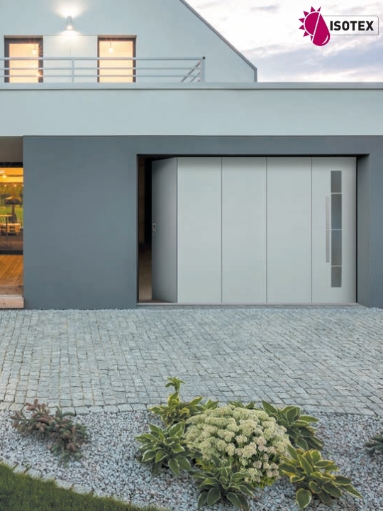 Porte de garage sectionnelle latérale