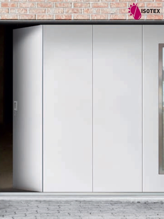 Porte de garage sectionnelle latérale