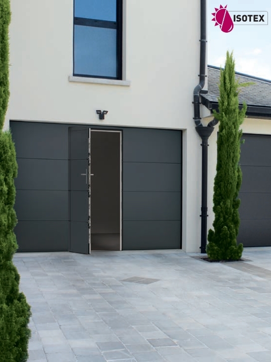 Porte de garage sectionnelle refoulement plafond